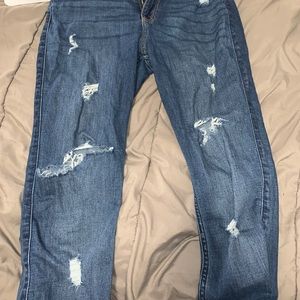 Medium Wash High Rise Super Skinny Jeans